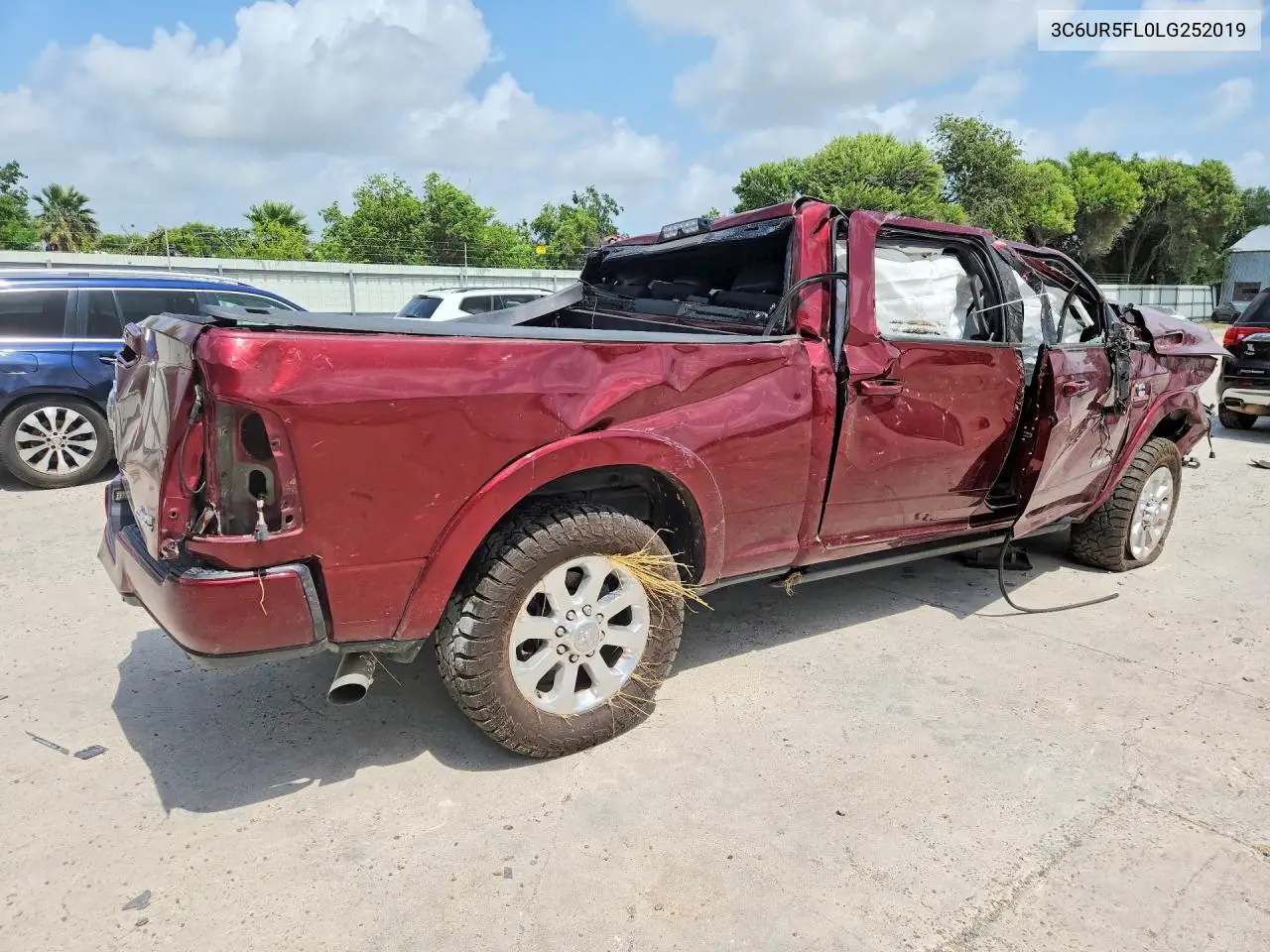 2020 Ram 2500 Laramie VIN: 3C6UR5FL0LG252019 Lot: 58951296