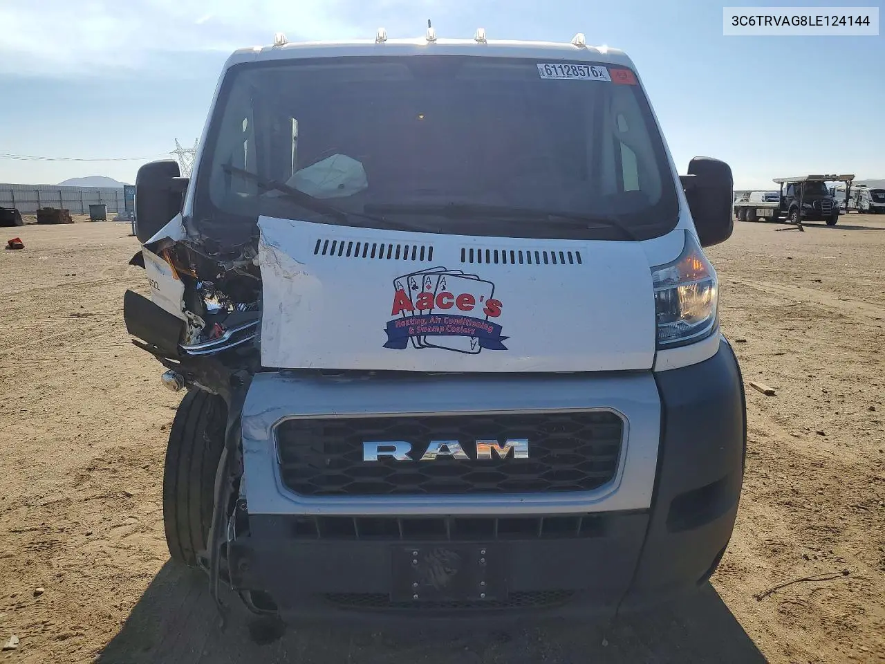 2020 Ram Promaster 1500 1500 Standard VIN: 3C6TRVAG8LE124144 Lot: 61128576