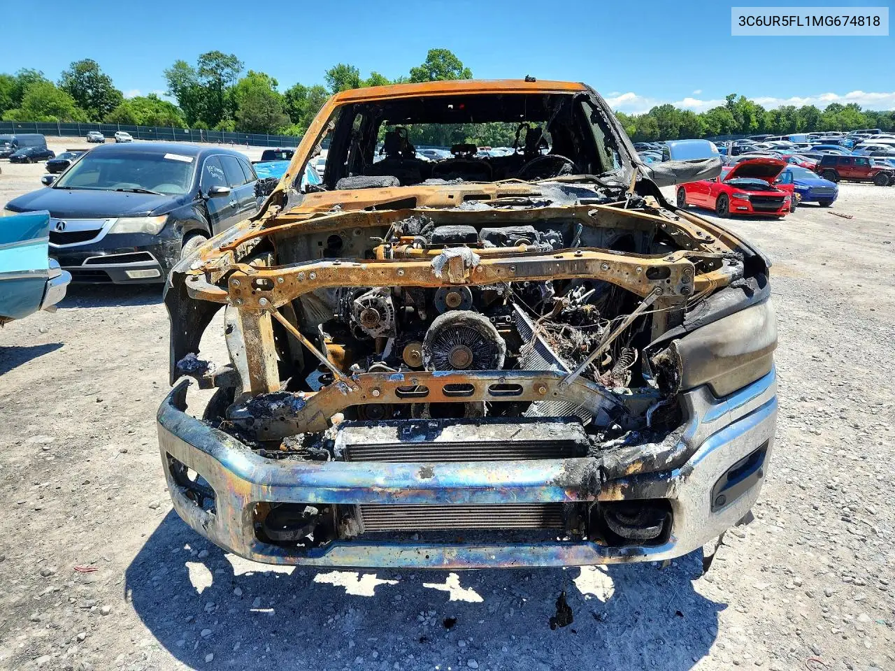 2021 Ram 2500 Laramie VIN: 3C6UR5FL1MG674818 Lot: 55706216