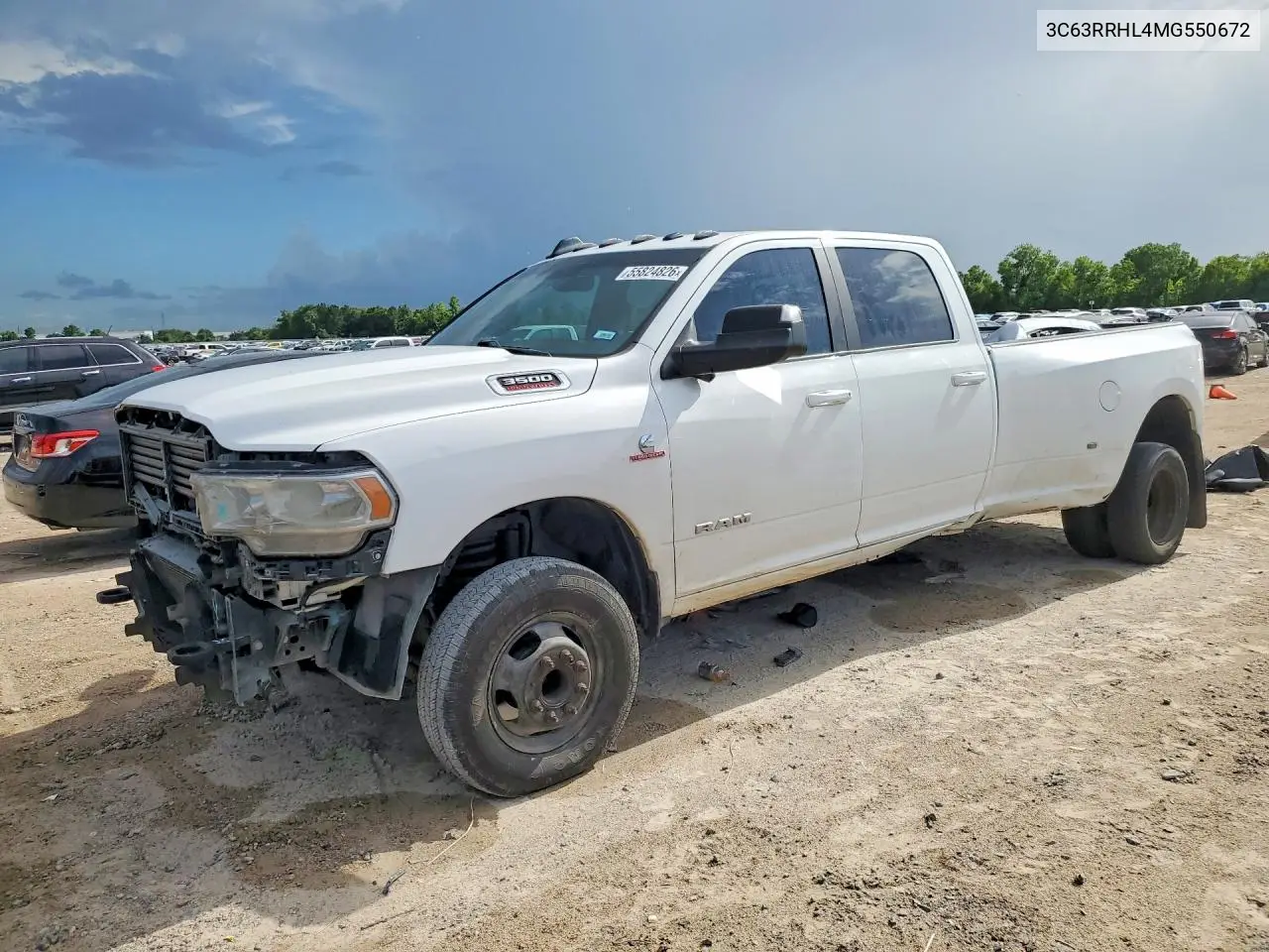 2021 Ram 3500 Big Horn VIN: 3C63RRHL4MG550672 Lot: 55824826