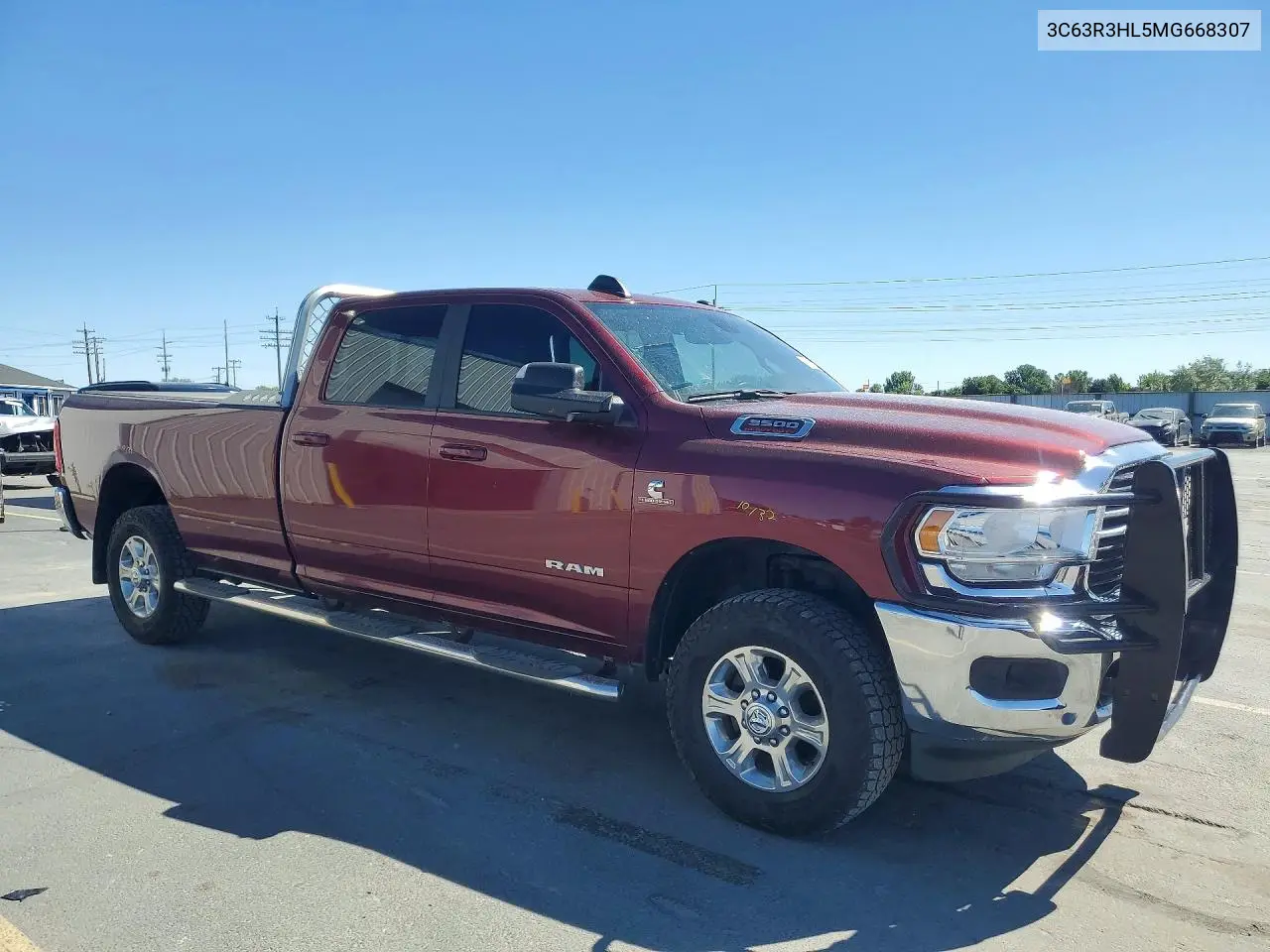 2021 Ram 3500 Big Horn VIN: 3C63R3HL5MG668307 Lot: 56957306
