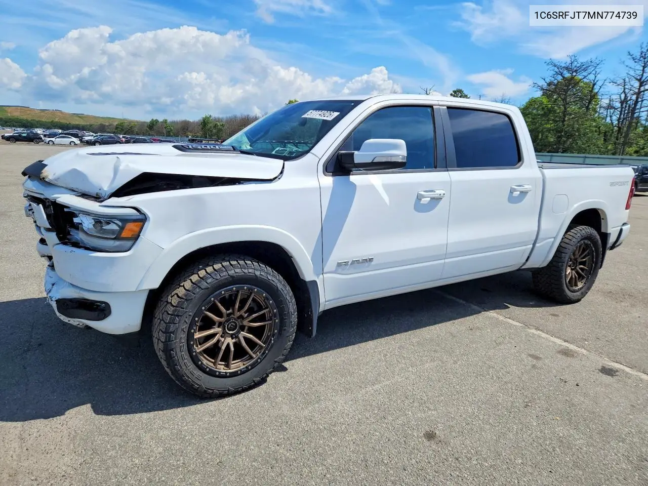 2021 Ram 1500 Laramie VIN: 1C6SRFJT7MN774739 Lot: 57774926