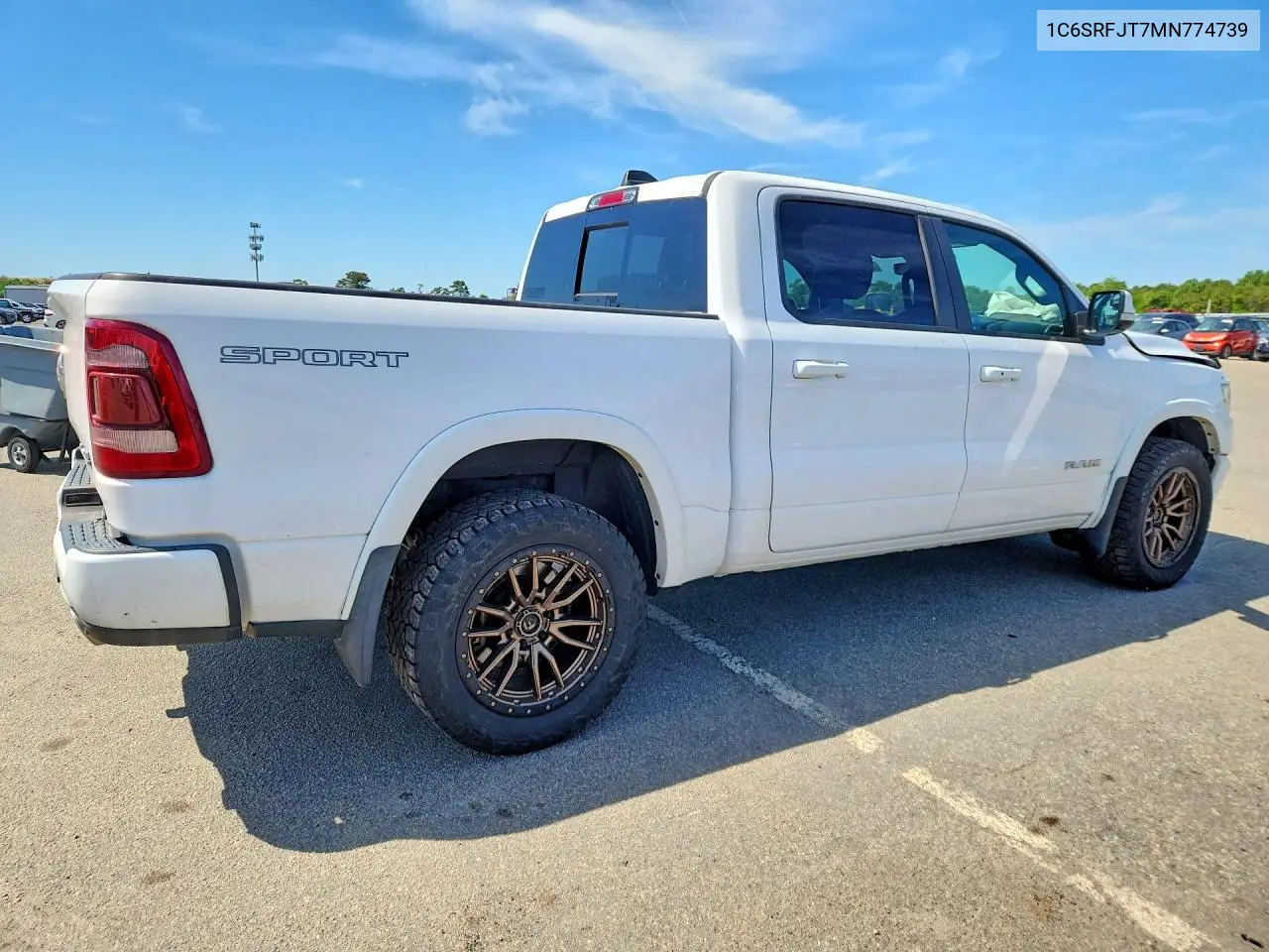 2021 Ram 1500 Laramie VIN: 1C6SRFJT7MN774739 Lot: 57774926
