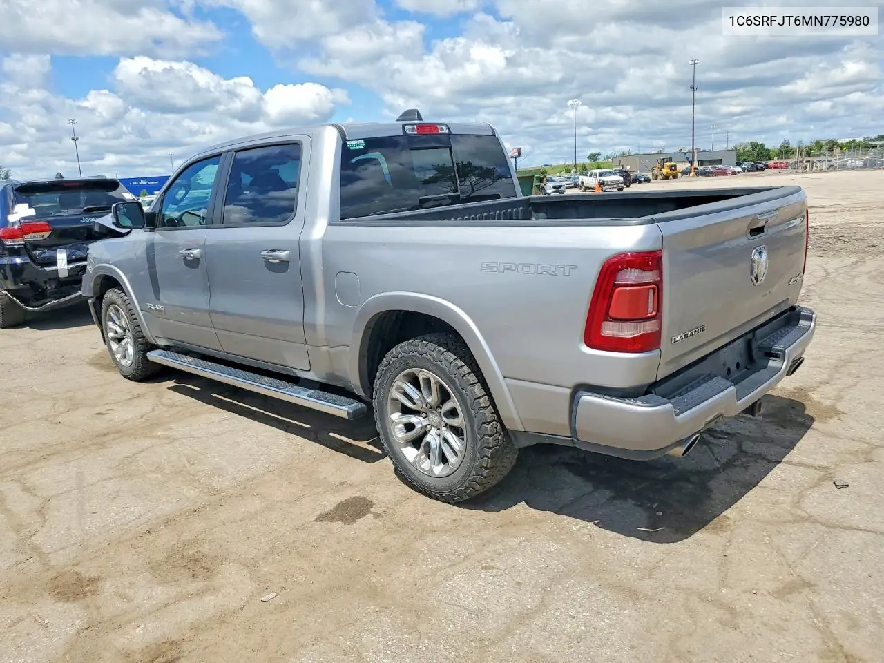 2021 Ram 1500 Laramie VIN: 1C6SRFJT6MN775980 Lot: 57894156