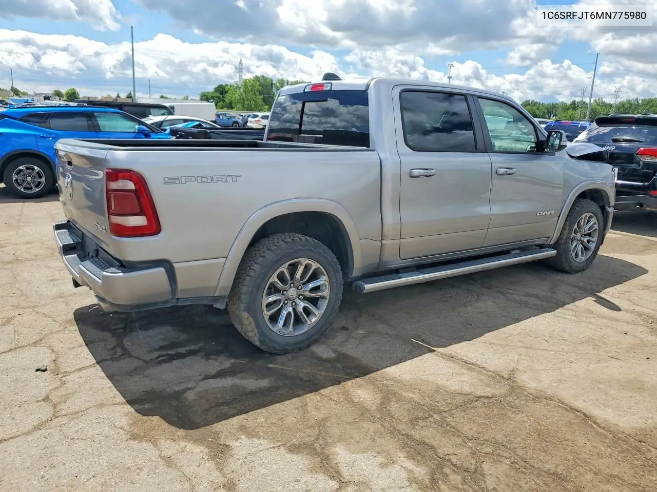 2021 Ram 1500 Laramie VIN: 1C6SRFJT6MN775980 Lot: 57894156