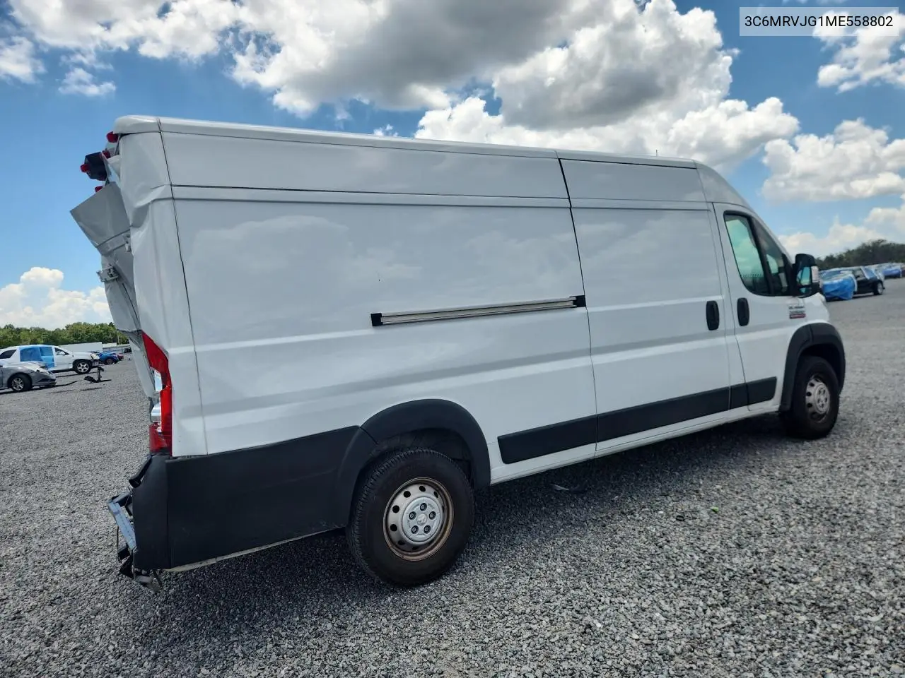 2021 Ram Promaster 3500 3500 High VIN: 3C6MRVJG1ME558802 Lot: 58018016