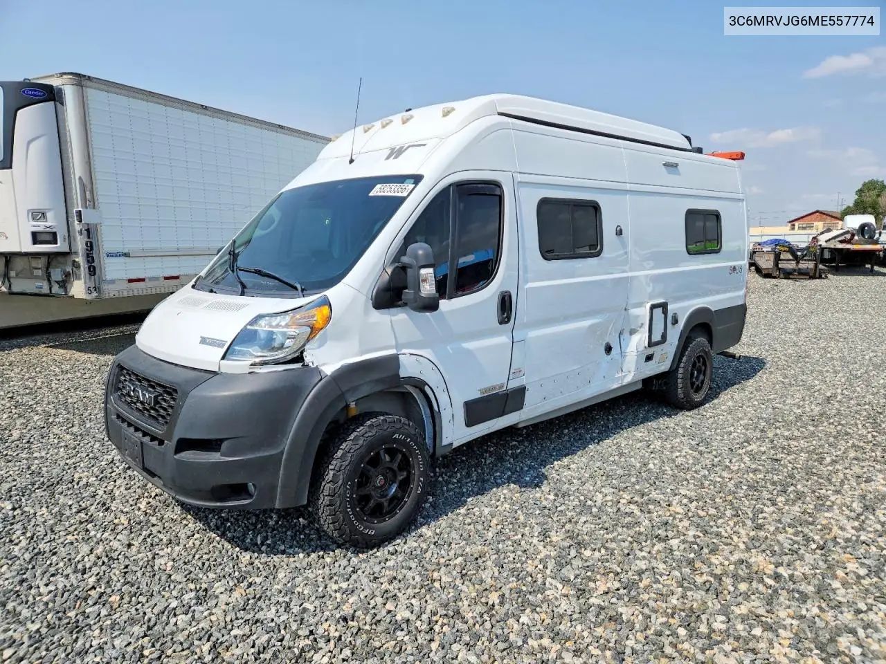 2021 Ram Promaster 3500 3500 High VIN: 3C6MRVJG6ME557774 Lot: 58253356