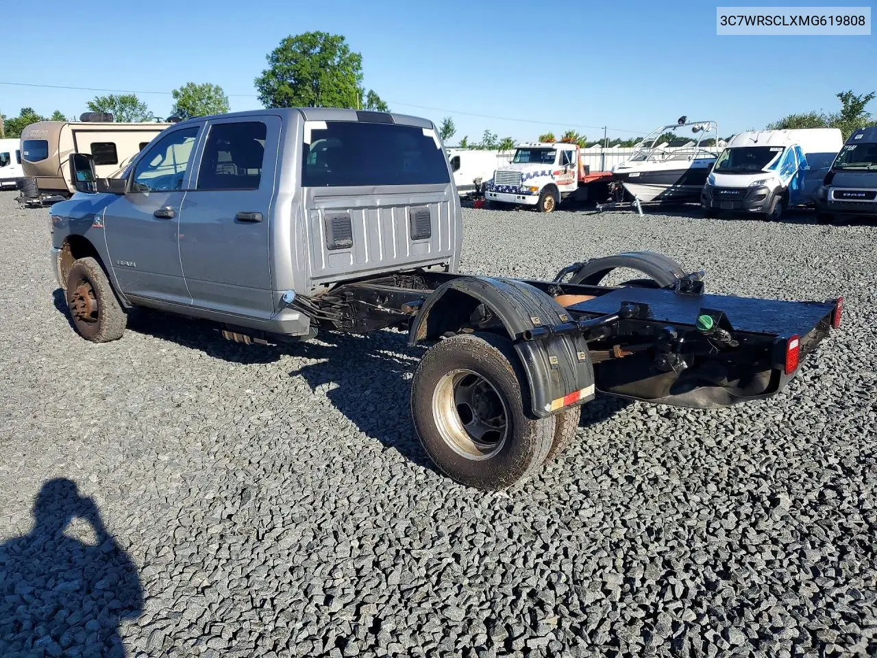 2021 Ram 3500 VIN: 3C7WRSCLXMG619808 Lot: 58687196
