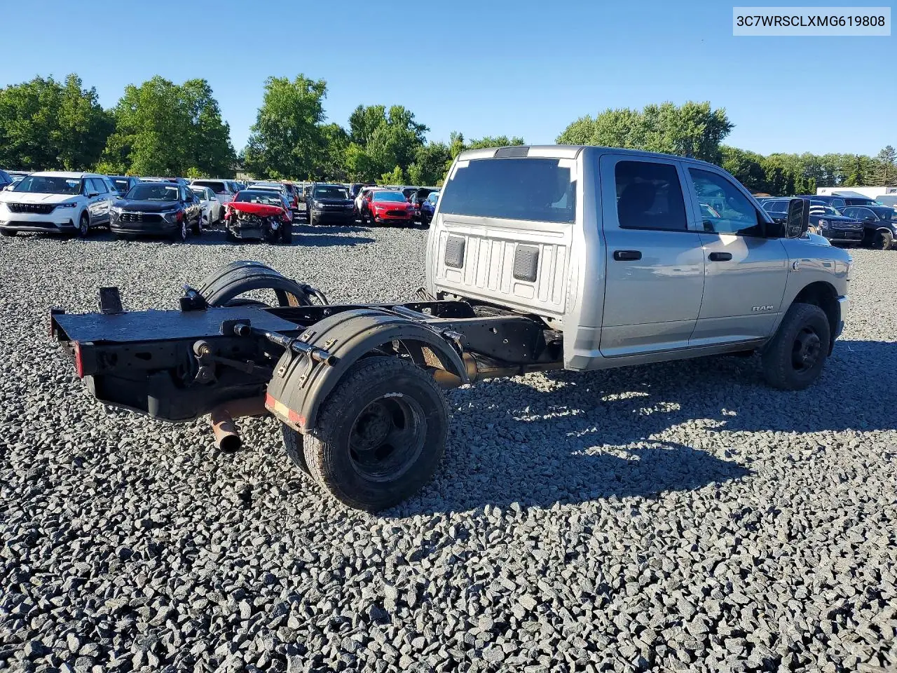 2021 Ram 3500 VIN: 3C7WRSCLXMG619808 Lot: 58687196