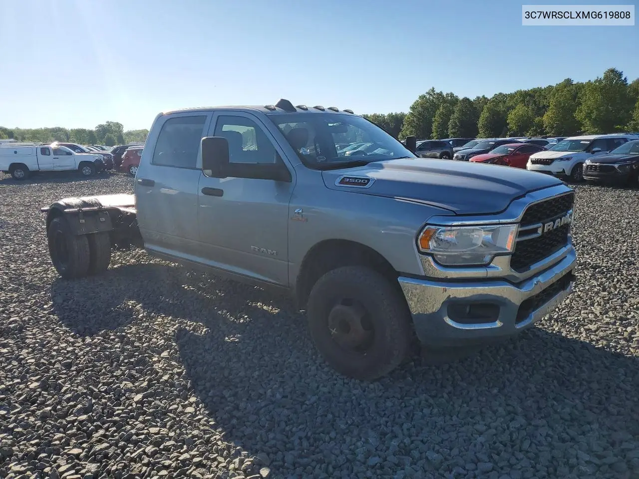 2021 Ram 3500 VIN: 3C7WRSCLXMG619808 Lot: 58687196