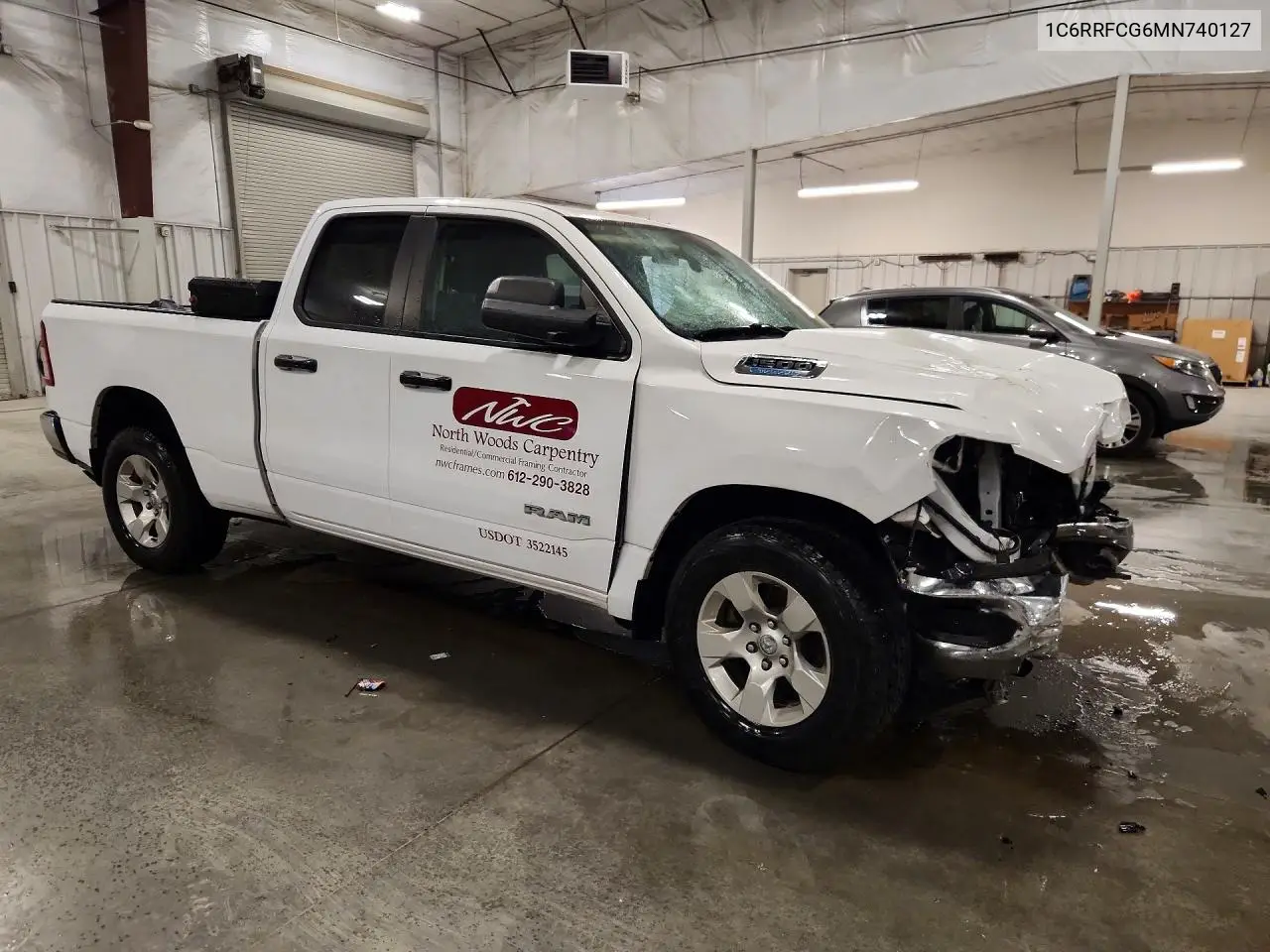 2021 Ram 1500 Tradesman VIN: 1C6RRFCG6MN740127 Lot: 59669286