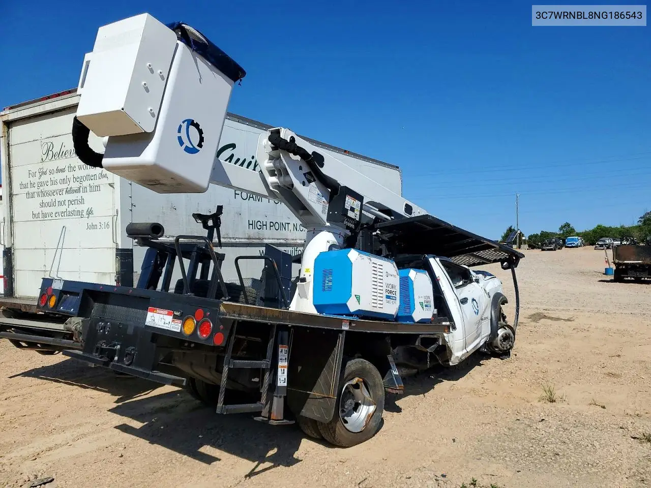 2022 Ram 5500 Bucket Truck VIN: 3C7WRNBL8NG186543 Lot: 49796976