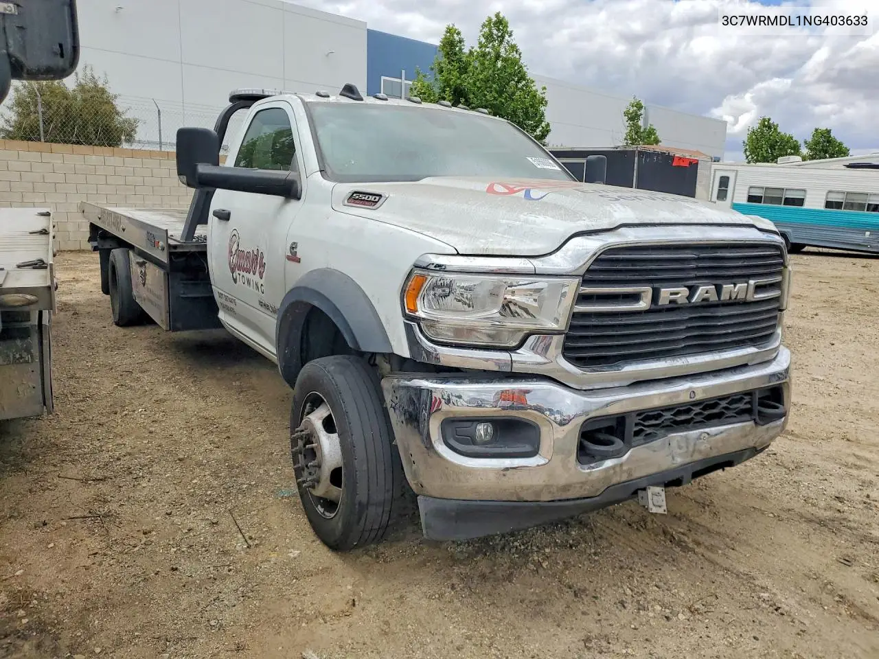 2022 Ram 5500 VIN: 3C7WRMDL1NG403633 Lot: 51660096