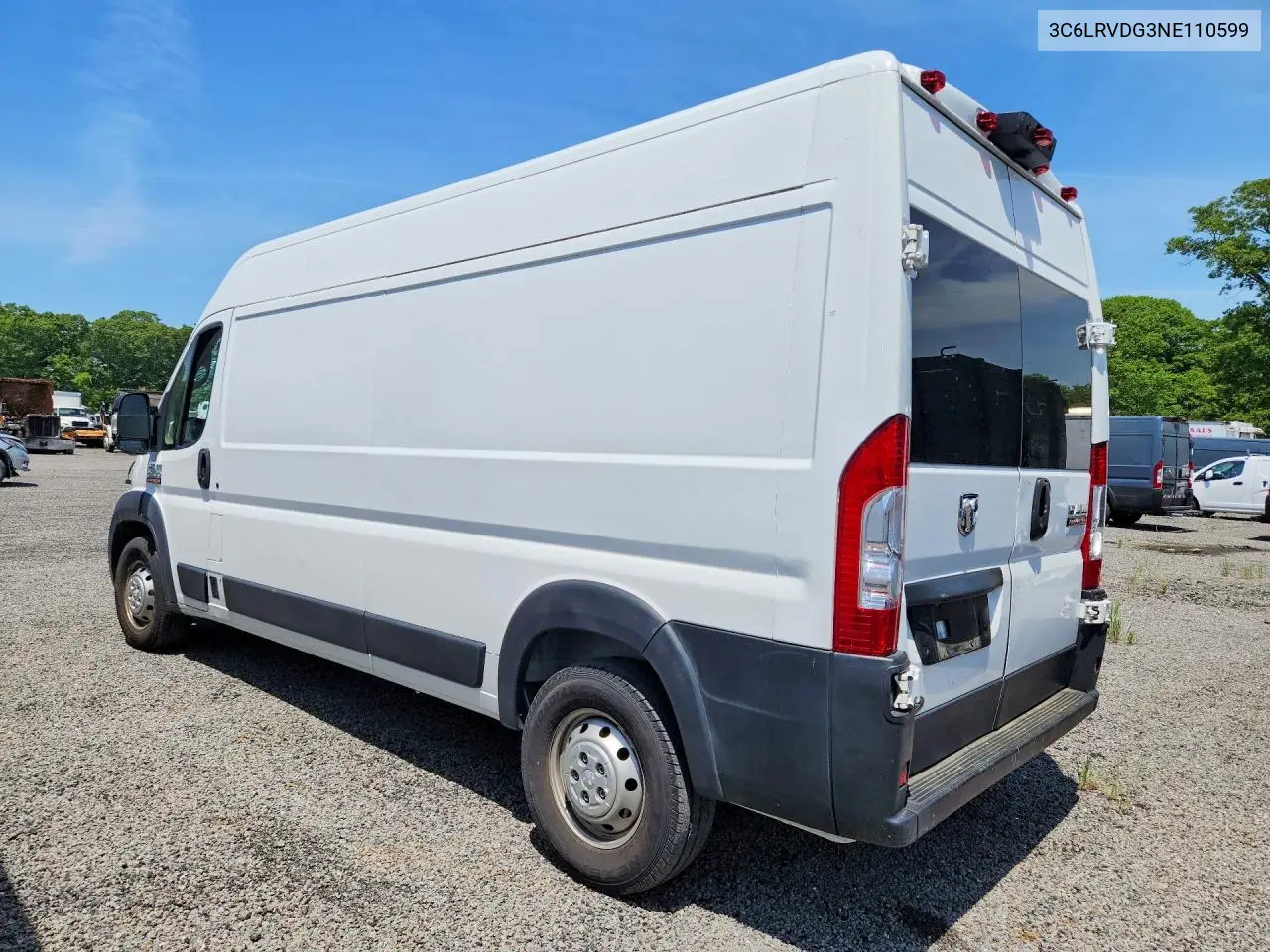 2022 Ram Promaster 2500 2500 High VIN: 3C6LRVDG3NE110599 Lot: 54477756