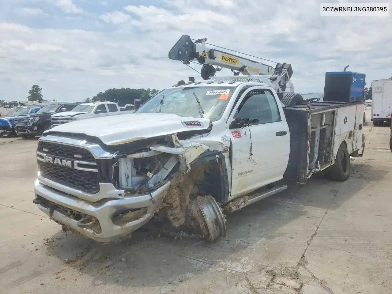 2022 Ram 5500 Utility / Service Truck VIN: 3C7WRNBL3NG380395 Lot: 54639846