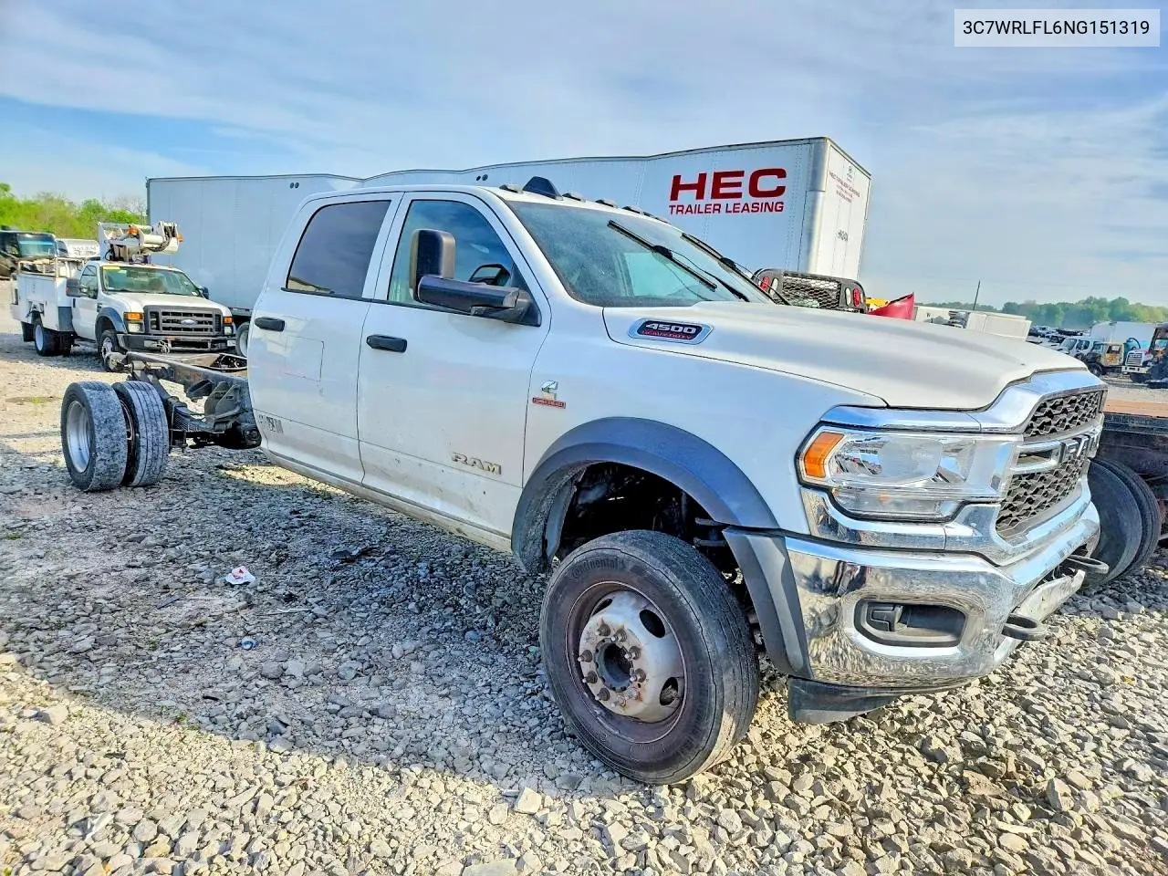 2022 Ram 4500 VIN: 3C7WRLFL6NG151319 Lot: 56762096