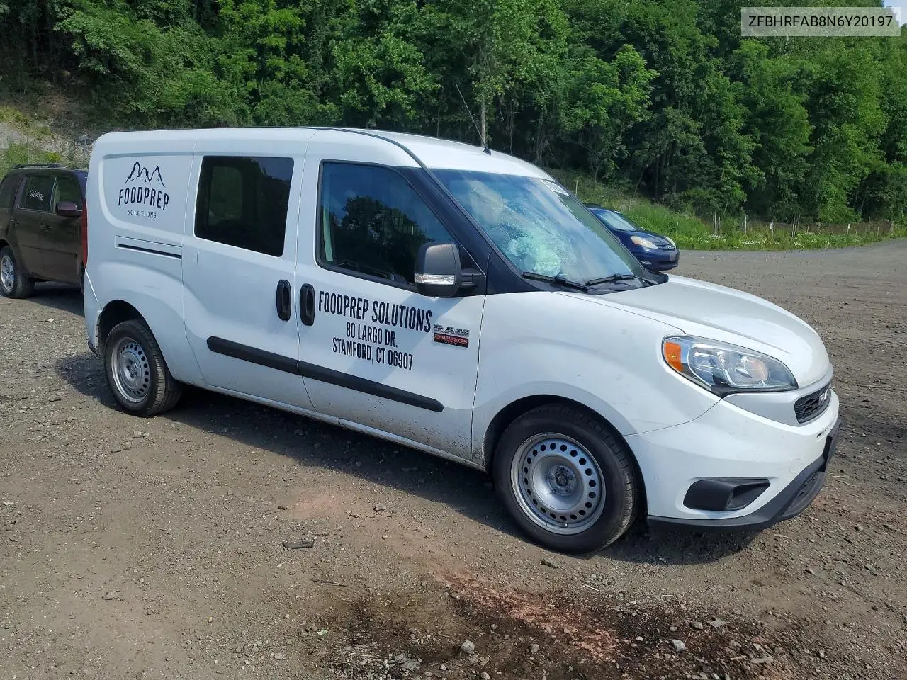 2022 Ram Promaster City Tradesman Delivery Van VIN: ZFBHRFAB8N6Y20197 Lot: 56842086