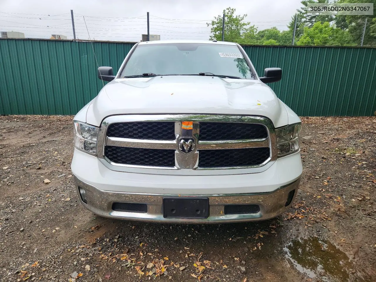 2022 Ram 1500 Classic Tradesman VIN: 3C6JR6DG2NG347067 Lot: 58769926