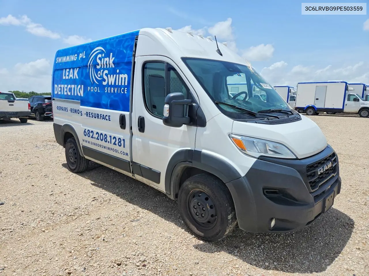 2023 Ram Promaster 1500 1500 High VIN: 3C6LRVBG9PE503559 Lot: 59604816