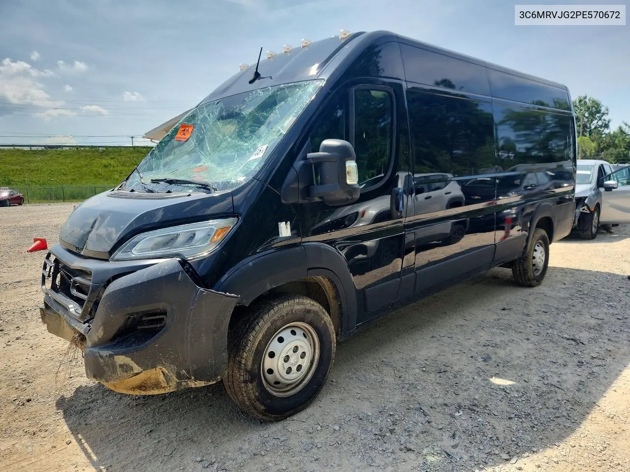 2023 Ram Promaster 3500 3500 High VIN: 3C6MRVJG2PE570672 Lot: 60936446