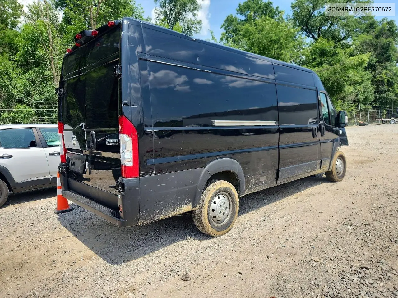 2023 Ram Promaster 3500 3500 High VIN: 3C6MRVJG2PE570672 Lot: 60936446