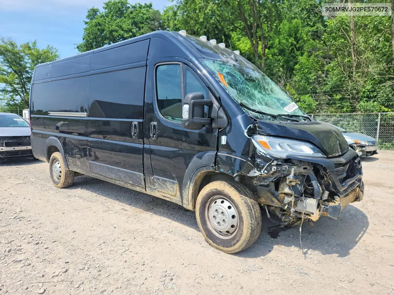2023 Ram Promaster 3500 3500 High VIN: 3C6MRVJG2PE570672 Lot: 60936446
