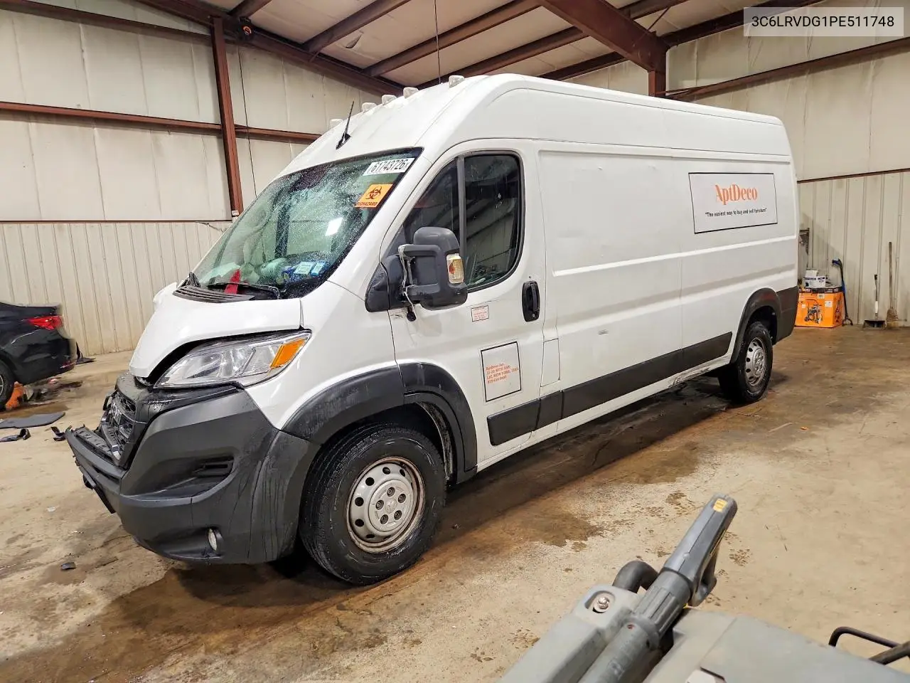 2023 Ram Promaster 2500 2500 High VIN: 3C6LRVDG1PE511748 Lot: 61743726