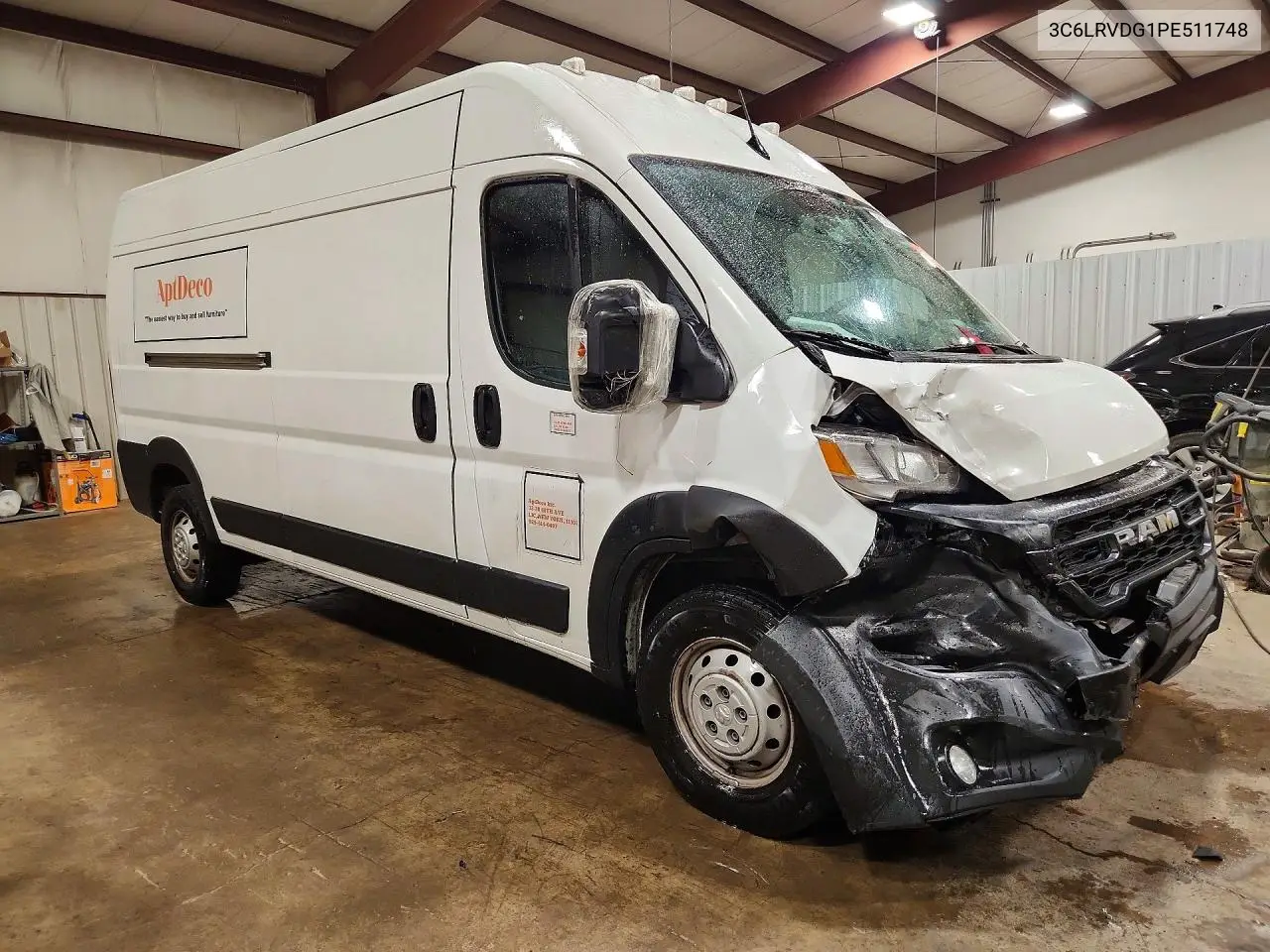 2023 Ram Promaster 2500 2500 High VIN: 3C6LRVDG1PE511748 Lot: 61743726