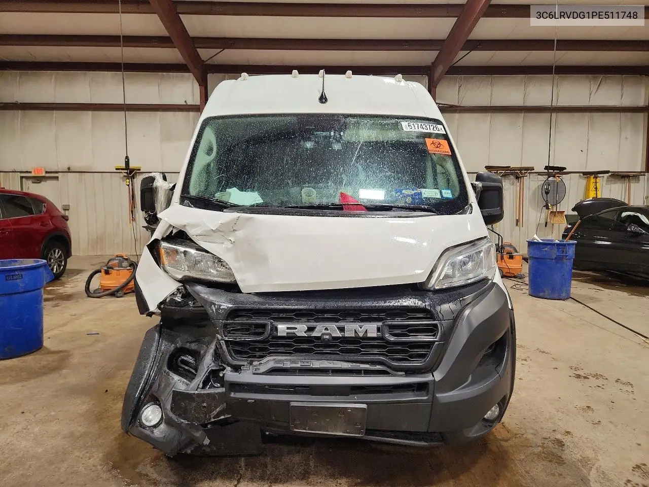 2023 Ram Promaster 2500 2500 High VIN: 3C6LRVDG1PE511748 Lot: 61743726