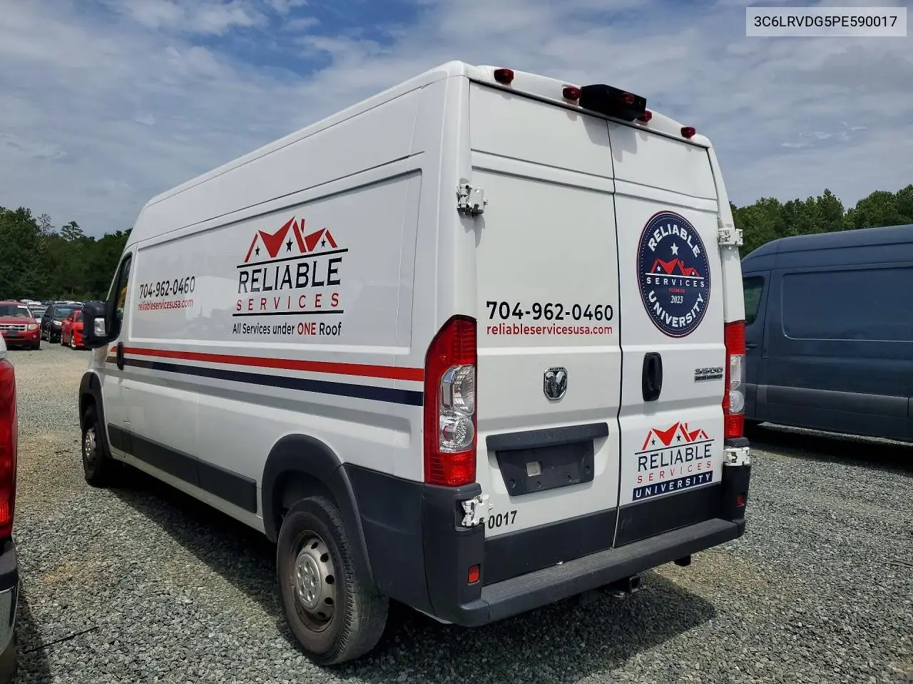 2023 Ram Promaster 2500 2500 High VIN: 3C6LRVDG5PE590017 Lot: 61841056