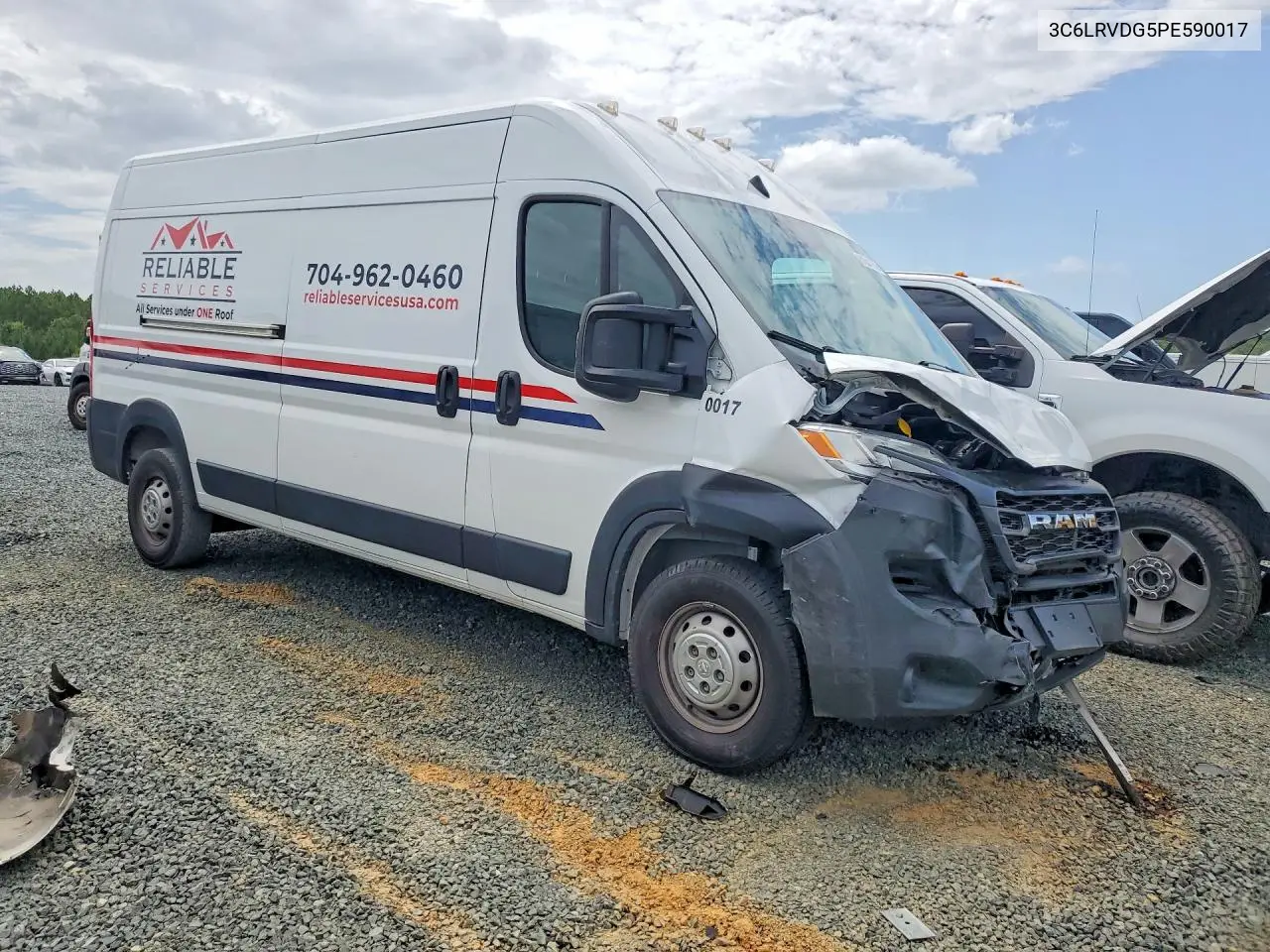 2023 Ram Promaster 2500 2500 High VIN: 3C6LRVDG5PE590017 Lot: 61841056