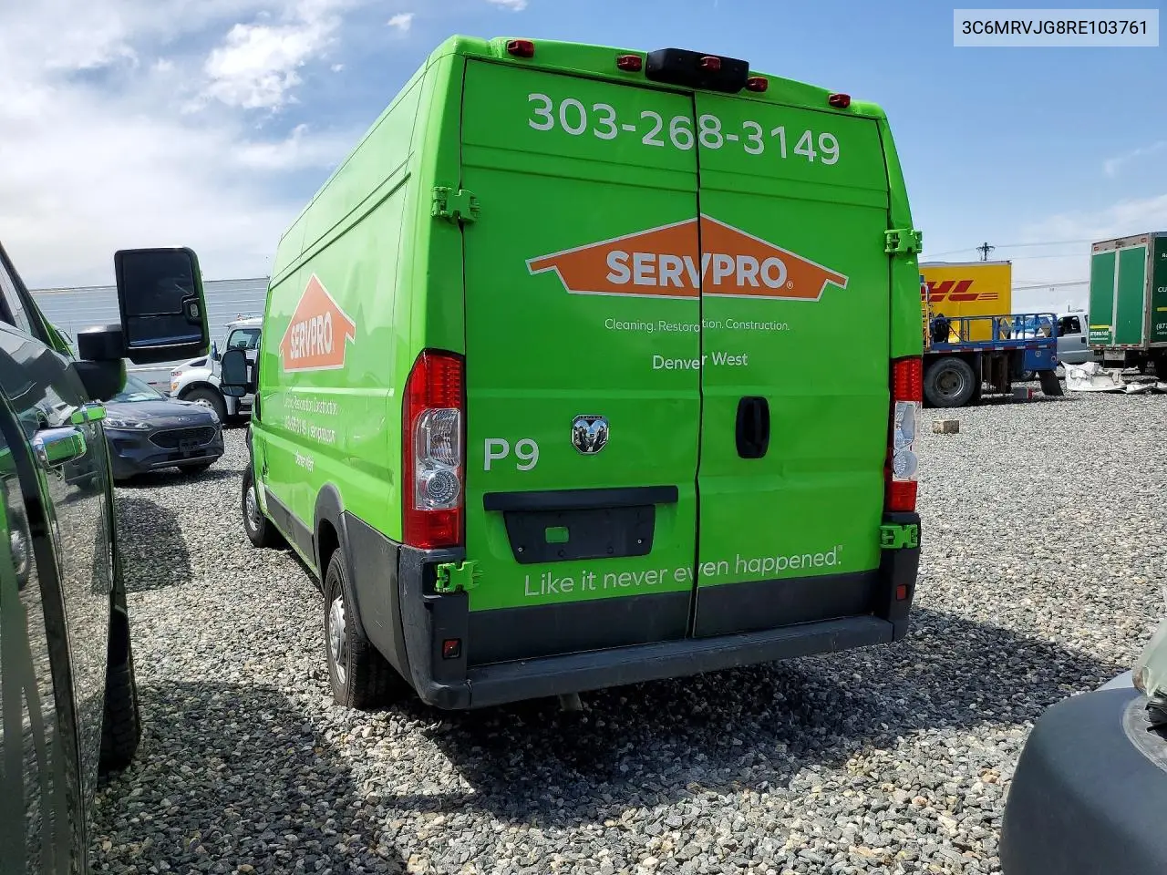 2024 Ram Promaster 3500 3500 High VIN: 3C6MRVJG8RE103761 Lot: 56425556