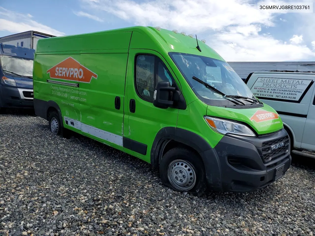 2024 Ram Promaster 3500 3500 High VIN: 3C6MRVJG8RE103761 Lot: 56425556