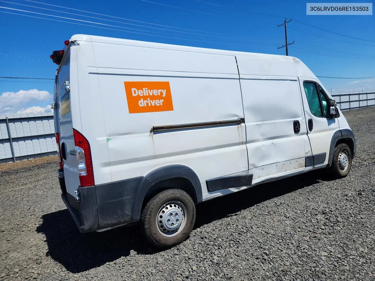 2024 Ram Promaster 2500 Delivery Van VIN: 3C6LRVDG6RE153503 Lot: 57221346