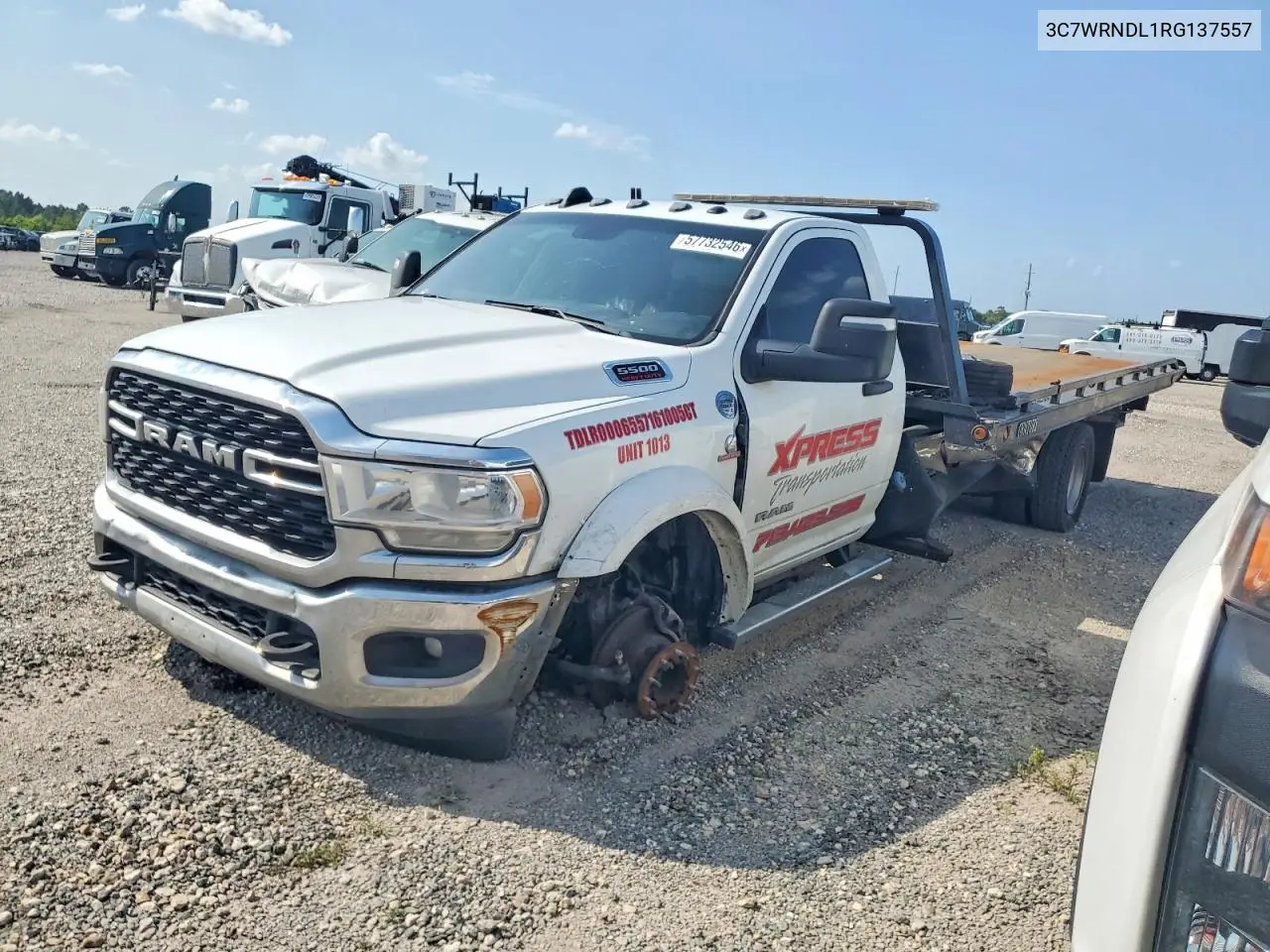 2024 Ram 5500 - Rollback Tow Truck VIN: 3C7WRNDL1RG137557 Lot: 57732546