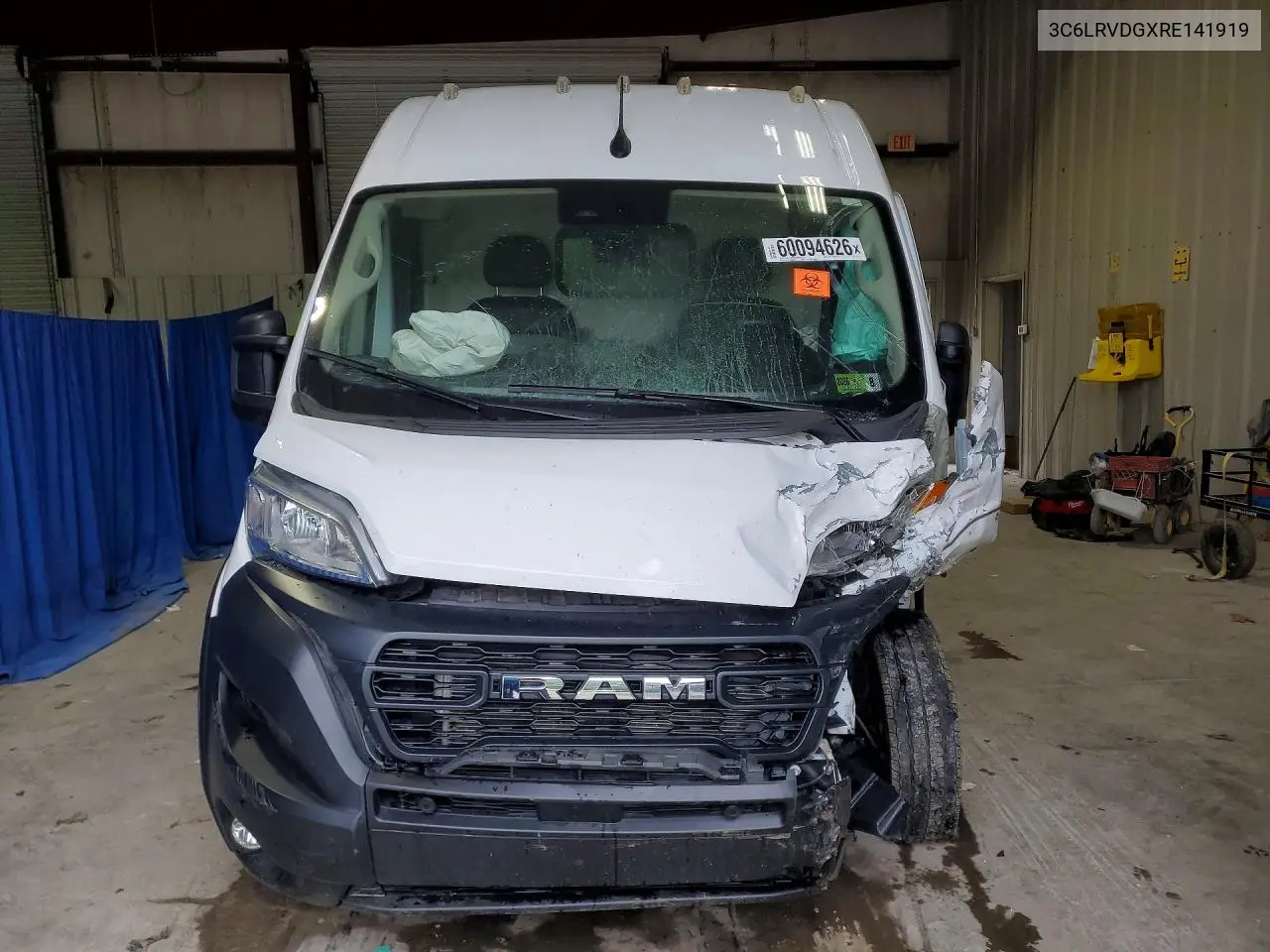 2024 Ram Promaster 2500 2500 High VIN: 3C6LRVDGXRE141919 Lot: 60094626
