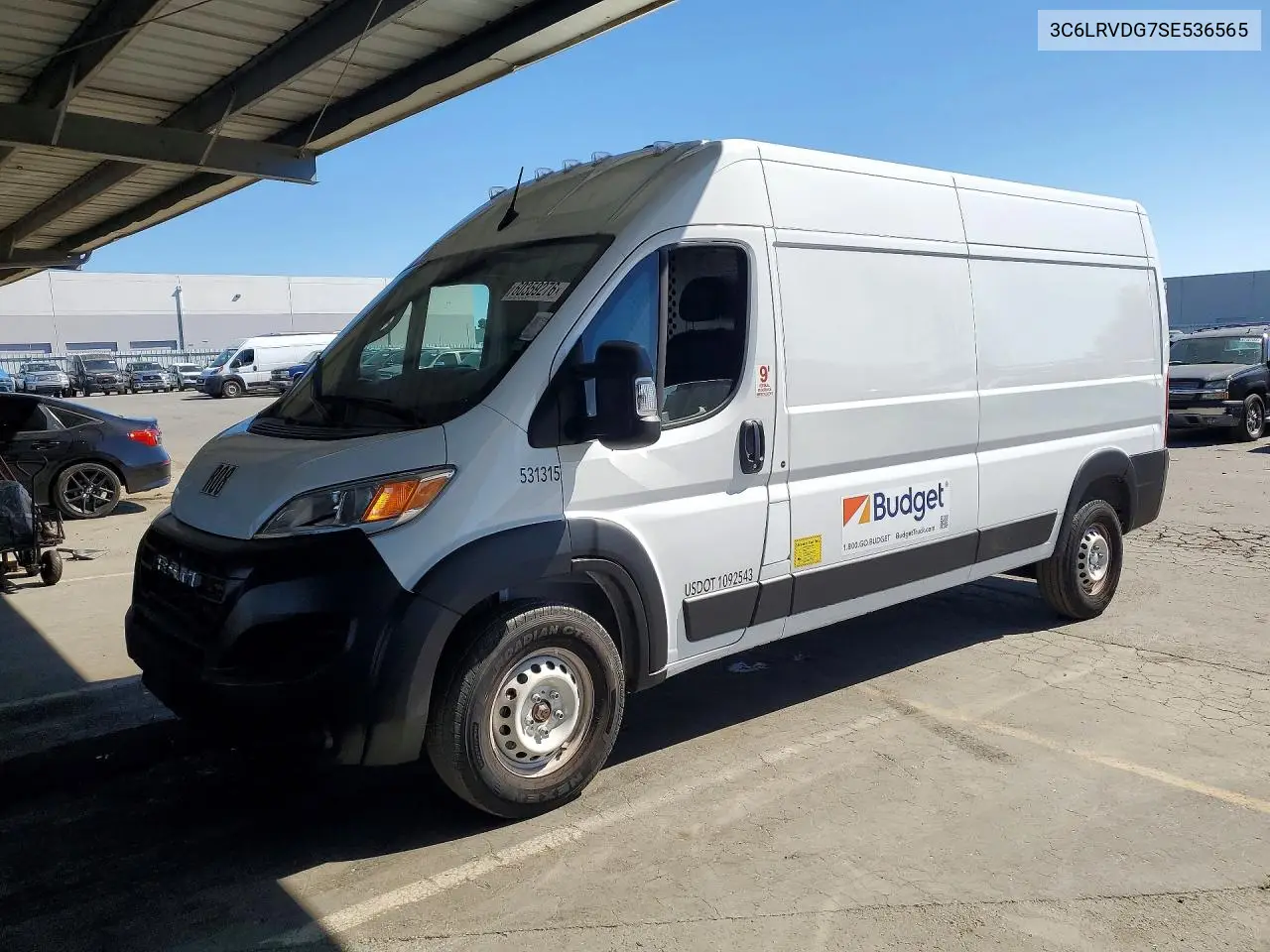 2025 Ram Promaster 2500 2500 High VIN: 3C6LRVDG7SE536565 Lot: 60359276