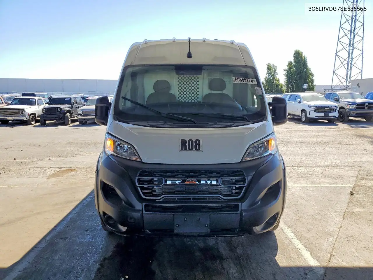 2025 Ram Promaster 2500 2500 High VIN: 3C6LRVDG7SE536565 Lot: 60359276