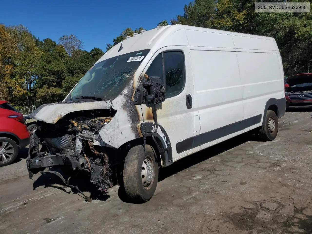 2025 Ram Promaster 2500 Delivery Van VIN: 3C6LRVDG0SE522958 Lot: 87282815