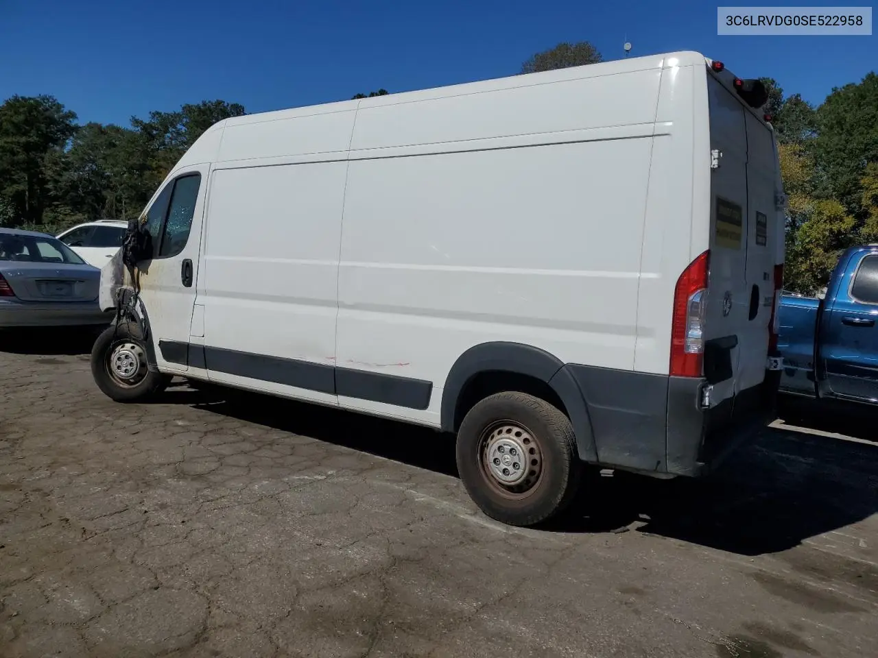 2025 Ram Promaster 2500 Delivery Van VIN: 3C6LRVDG0SE522958 Lot: 87282815