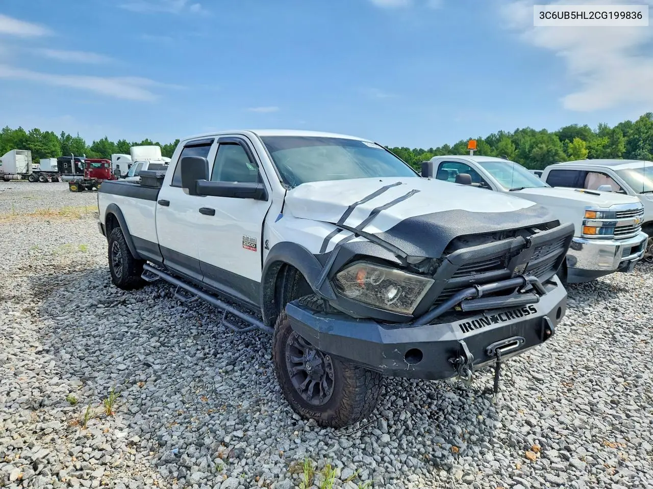 2012 Ram 2500 VIN: 3C6UB5HL2CG199836 Lot: 61445936