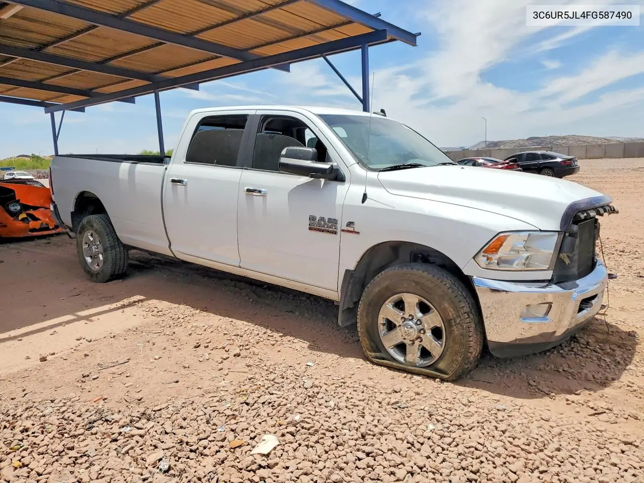 2015 Ram 2500 Slt VIN: 3C6UR5JL4FG587490 Lot: 56287586