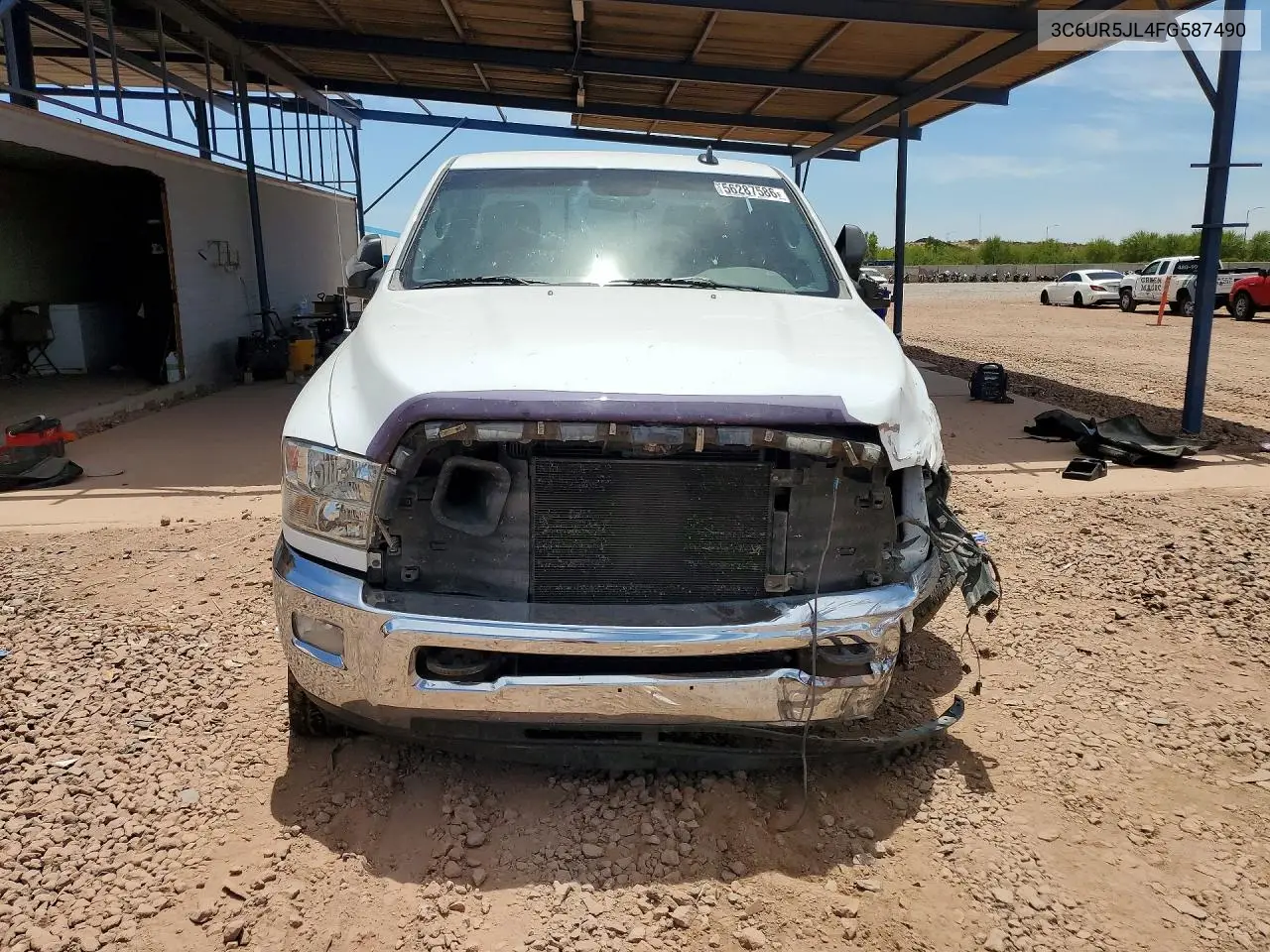 2015 Ram 2500 Slt VIN: 3C6UR5JL4FG587490 Lot: 56287586