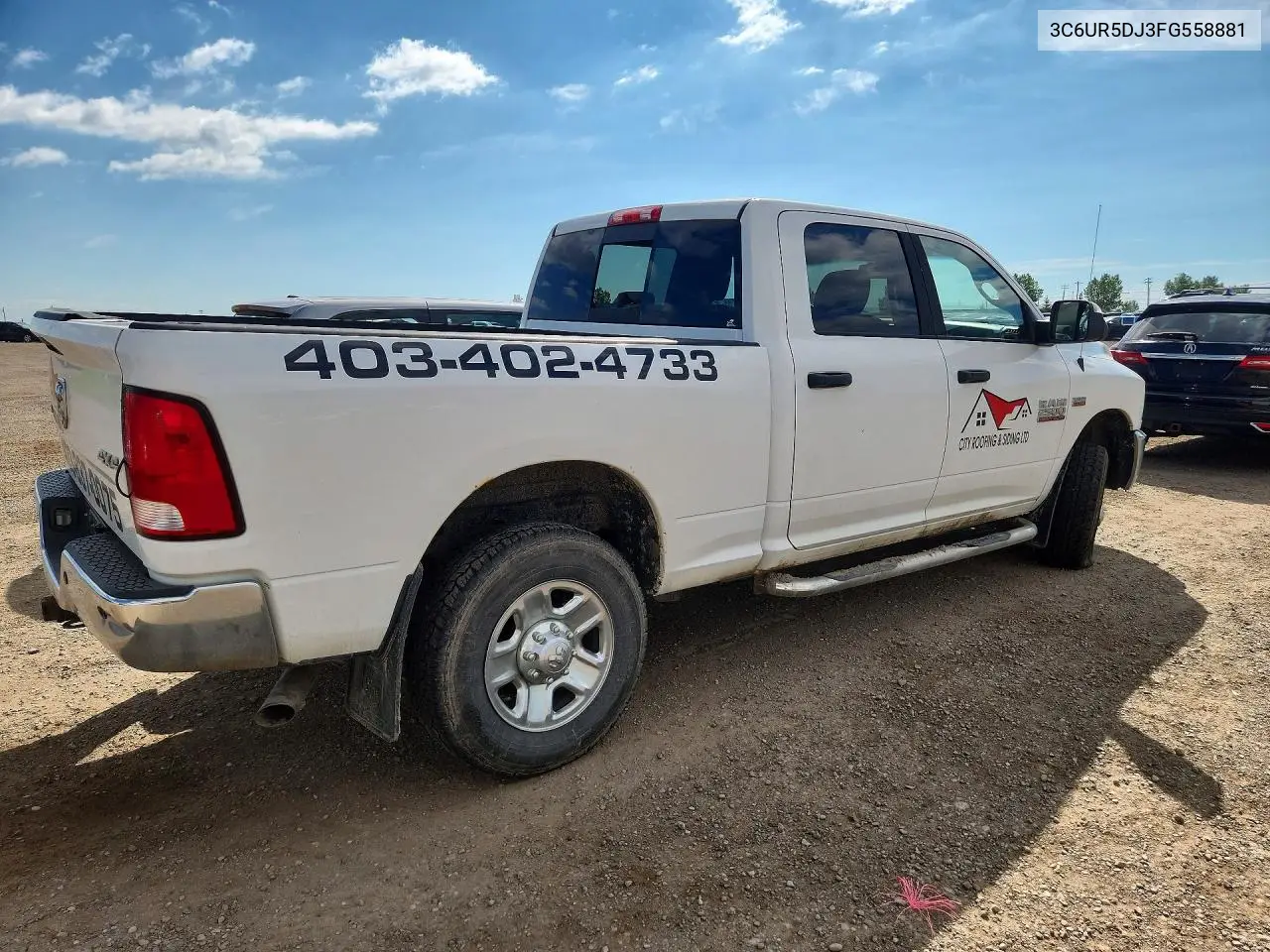 2015 Ram 2500 Slt VIN: 3C6UR5DJ3FG558881 Lot: 60633096