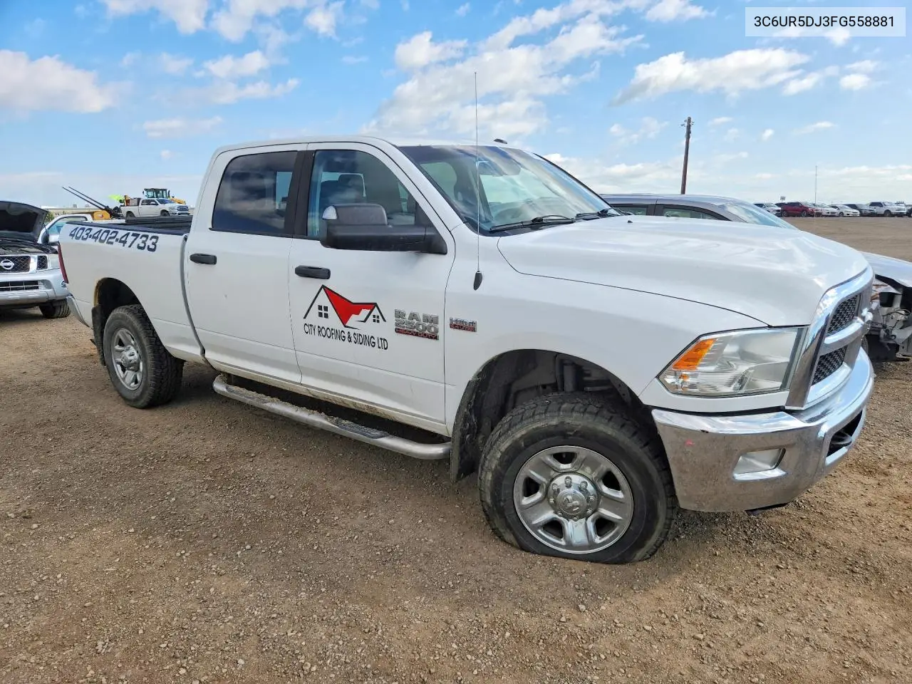 2015 Ram 2500 Slt VIN: 3C6UR5DJ3FG558881 Lot: 60633096