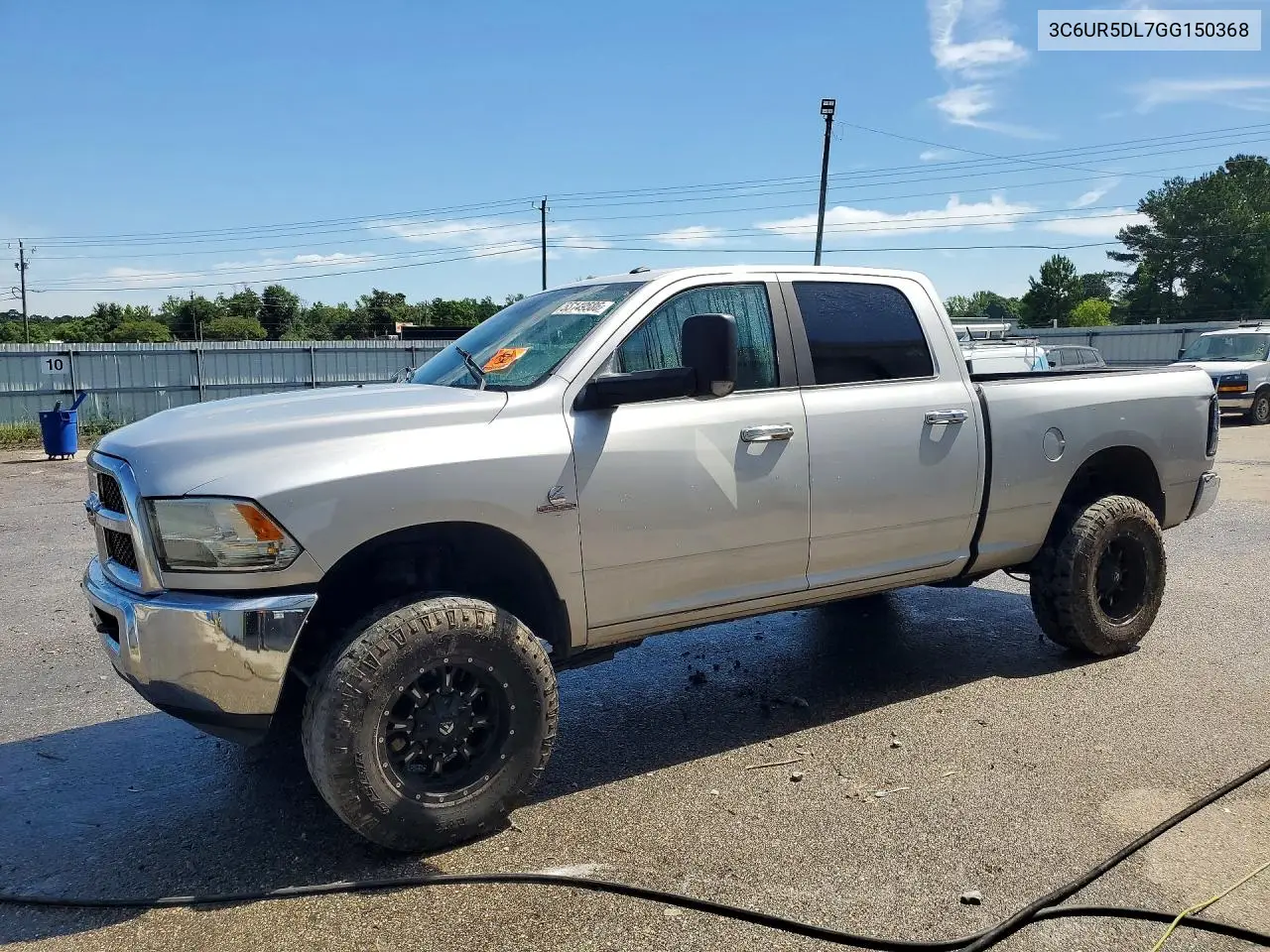 2016 Ram 2500 Slt VIN: 3C6UR5DL7GG150368 Lot: 55149586