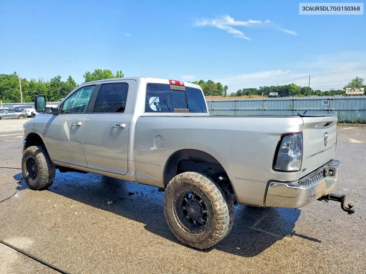 2016 Ram 2500 Slt VIN: 3C6UR5DL7GG150368 Lot: 55149586