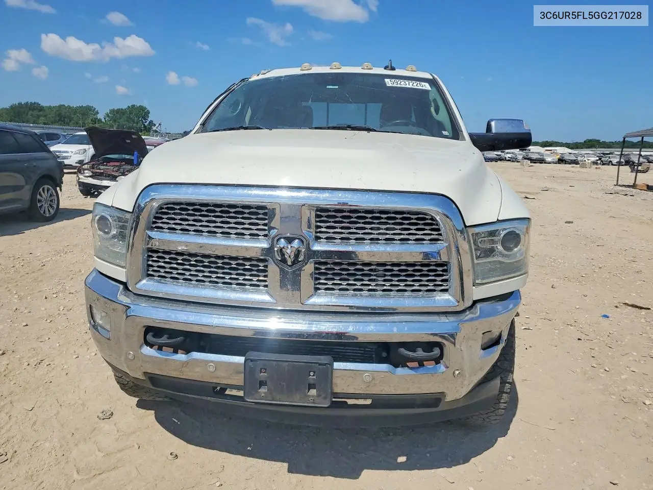 2016 Ram 2500 Laramie VIN: 3C6UR5FL5GG217028 Lot: 59237226