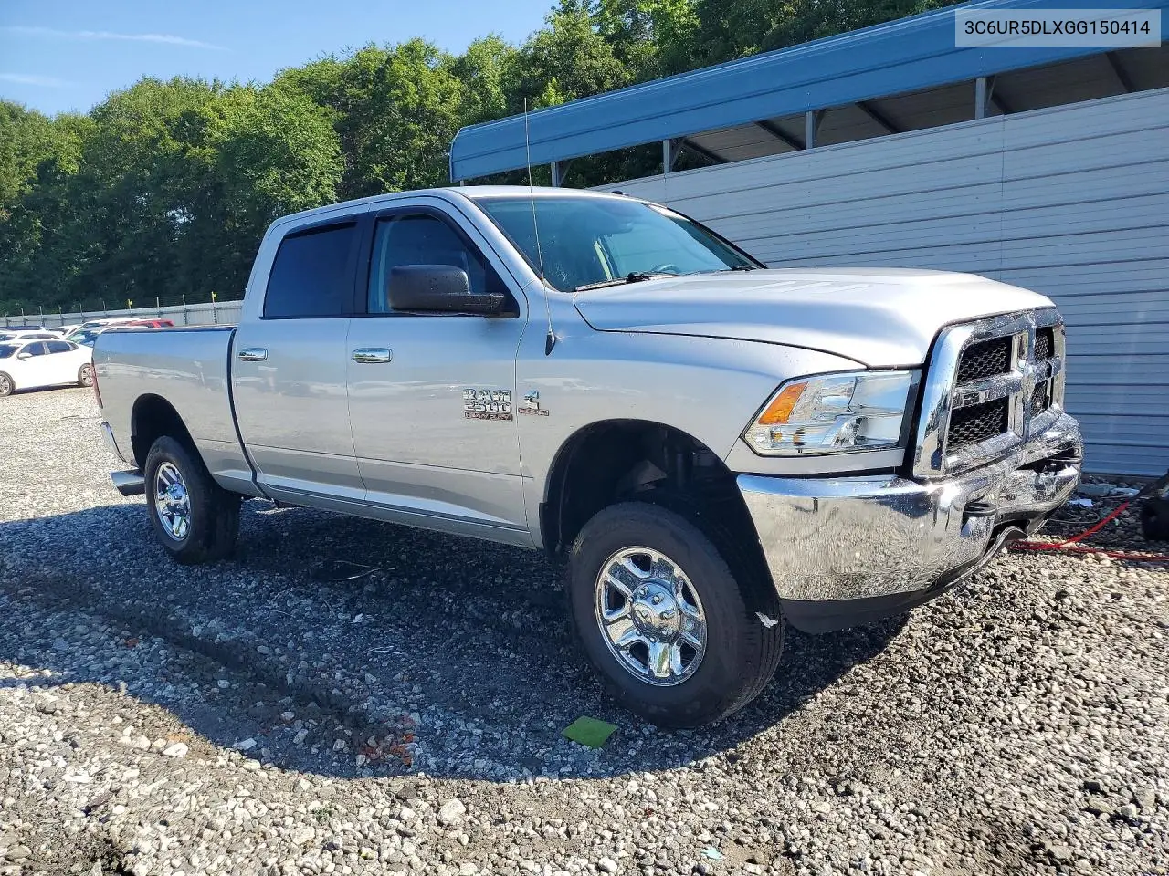 2016 Ram 2500 Slt VIN: 3C6UR5DLXGG150414 Lot: 62405016