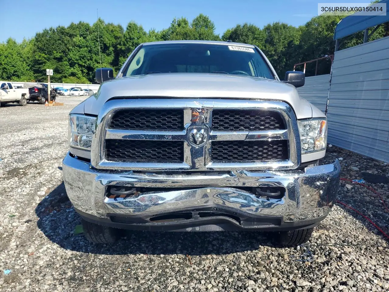 2016 Ram 2500 Slt VIN: 3C6UR5DLXGG150414 Lot: 62405016